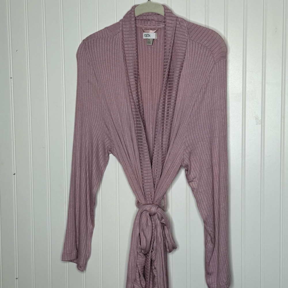 Nordstrom Rack Heavyweight Ribbed Short Robe Size XS - Picture 2 of 7